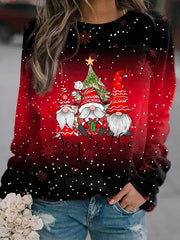 Christmas Casual Loose Crew Neck Long Sleeve H-Line Xmas Christmas Casual Loose Crew Neck Long Sleeve H-Line Xmas Sweatshirt