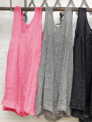 Solid Color Casual Loose Sleeveless Vest Top